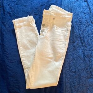 Madewell White 10” High Rise Skinny Jeans